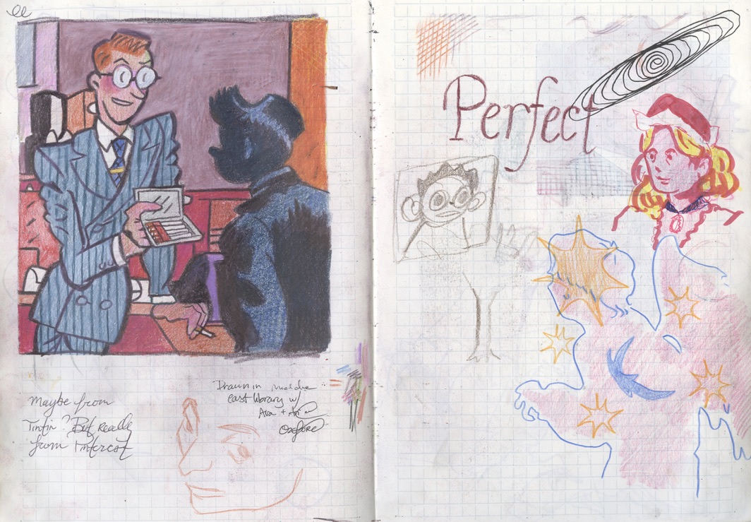 Tintin drawing